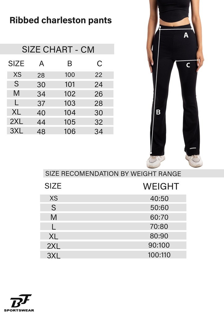 W - Ribbed charleston pants #46 | BF-EGYPT