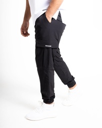 [MBSM4690] Men Flexi - Baggy Pants #3 (Black, S)