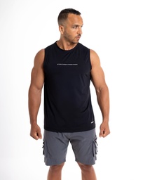 [MBSM5704] Men training tank top #20 (Black, S)