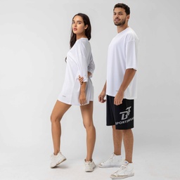 [UwS5928] Unisex-dry-oversize-t shirt. #60 (white, S)