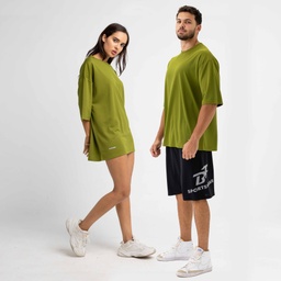 [UoS5940] Unisex-dry-oversize-t shirt. #60 (olive, S)