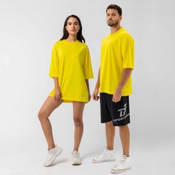 [UyS5958] Unisex-dry-oversize-t shirt. #60 (yellow, S)