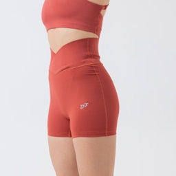 [WcX7628] Women - Short Legging #65 (cherry red, XS)