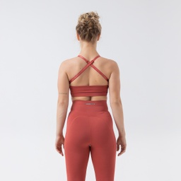 [WcX7711] W-Athletic sports bra (cherry red, XS)