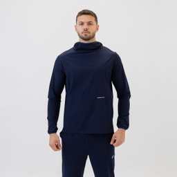 [MdM7987] Men - Flexi track hoodie (dark blue, M)