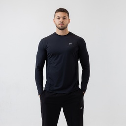 [MBM8052] Men-Training Long Sleeve T-Shirt #72 (Black, M)