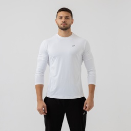 [MwM8057] Men-Training Long Sleeve T-Shirt #72 (white, M)