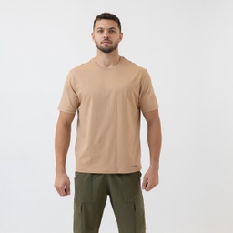 [MdS8122] Men-Cotton T shirt (dark beige , S)