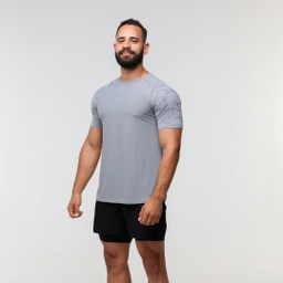 [mgS9053] Men Printed T-Shirt - MTS9 #89 (gray, S)