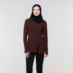 [wBS9234] W-Cotton Long Fit #86 (Brown, S)