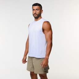 [MwS9257] Men Cotton Tank Top MT8 #79 (white, S)