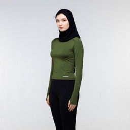 [WoS9321] W - Basic Long Sleeve -WTS12 #90 (olive, S)