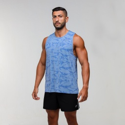 [MaS9405] Men Printed Tank Top MT10 #95 (aqua gray, S)