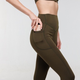 [woX9470] Women Training Legging- WL6 #101 (olive, XS)