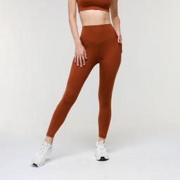 [wBX9477] Women Training Legging- WL6 #101 (Brown, XS)