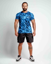 [MbM159] Men T Shirt - Dry-Fit.. (blue camouflage, M)
