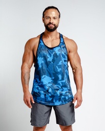 [MbM160] Men Tank Top - B. #18 (blue camouflage, M)