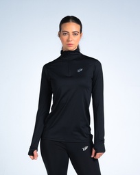 [WBS358] Women Long Sleeve T-Shirt - A #37 (Black, S)