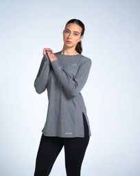 [Wg4545] Women - Long sleeve - Long fit (gray points, 4XL)