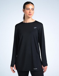 [WB4321] Women - Long Sleeve - Long Fit #36 (Black, 4XL)