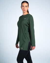 [Wo4676] Women - Long sleeve - Long fit (olive, 4XL)