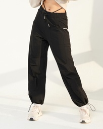 [WBX1533] Women - Baggy pants.. (Black, XS)