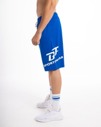 [MbSM1634] Men Basketball Short - Printed. #6 (blue, S)