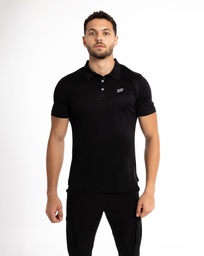 [MBSM1709] Men Polo Dry-Fit T-Shirt. #14 (Black, S)